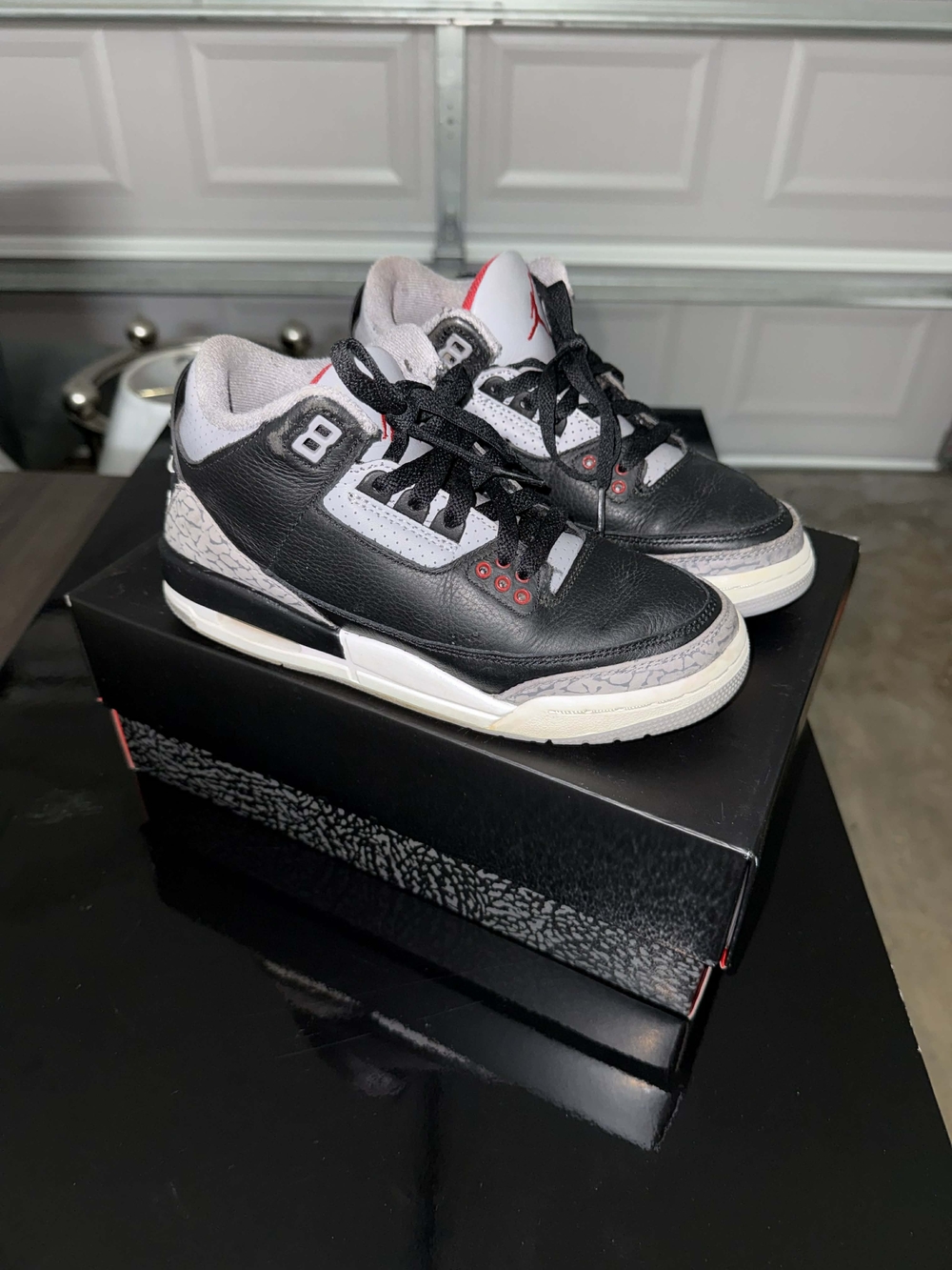 Air Jordan 3 Retro Black Cement Sneakers